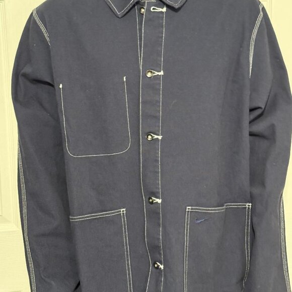 Nike Life Canvas Chore Jacket Obsidian Blue Utility Men's Sz XLT FN0356-451 - Picture 7 of 8
